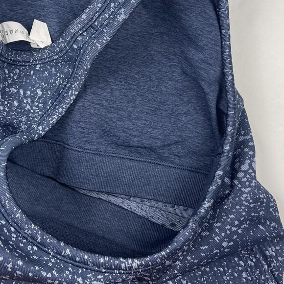 Lululemon Ebb to Street Cropped Tank Distorted Noise Mineral Blue Pastel Blue 10 - Picture 4 of 5